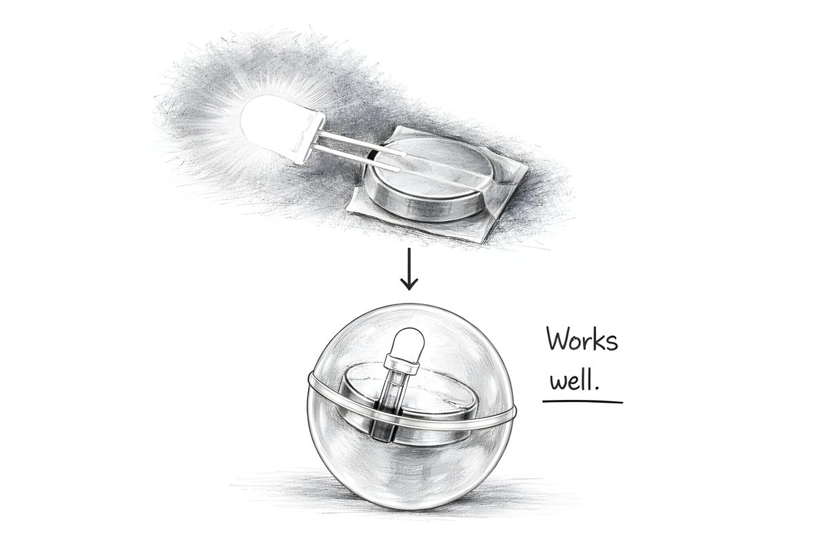 Version 1 — LED + Battery